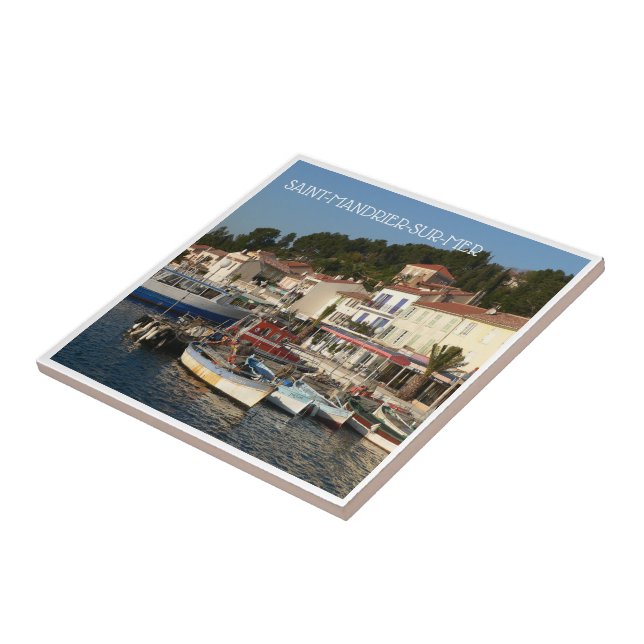 zFR072 SAINT-MANDRIER-SUR-MER, French Riviera, Ceramic Tile (Side)