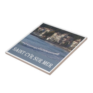 zFR076 SAINT-CYR-SUR-MER, French Riviera, Ceramic Tile