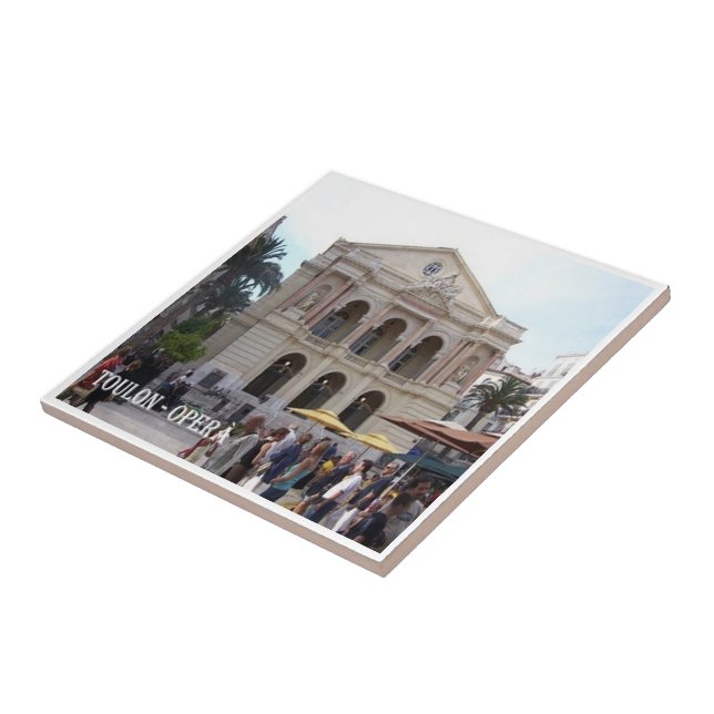 zFR077 TOULON-OPERA, French Riviera, Ceramic Tile (Side)