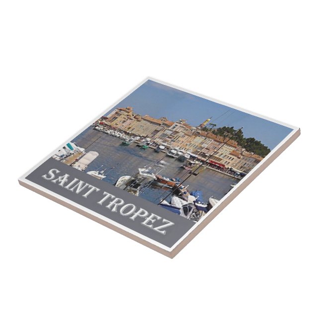zFR079 SAINT TROPEZ, French Riviera, Ceramic Tile (Side)