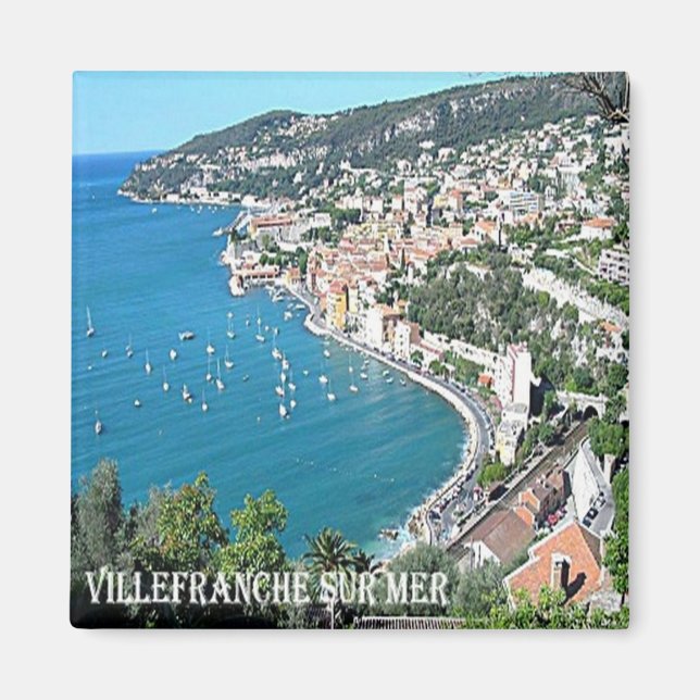 zFR083 VILLEFRANCHE SUR MER French Riviera, Fridge Magnet (Front)