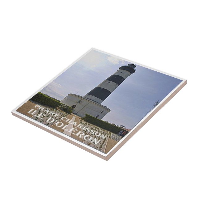 zFR094 ILE D'OLÉRON PHARE CHARIS, French Riviera,  Ceramic Tile (Side)
