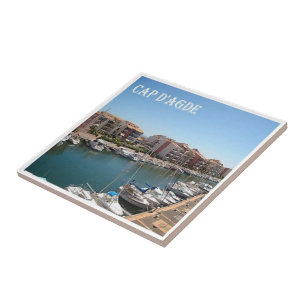 zFR103 CAP D'AGDE French Riviera, France, Ceramic Tile