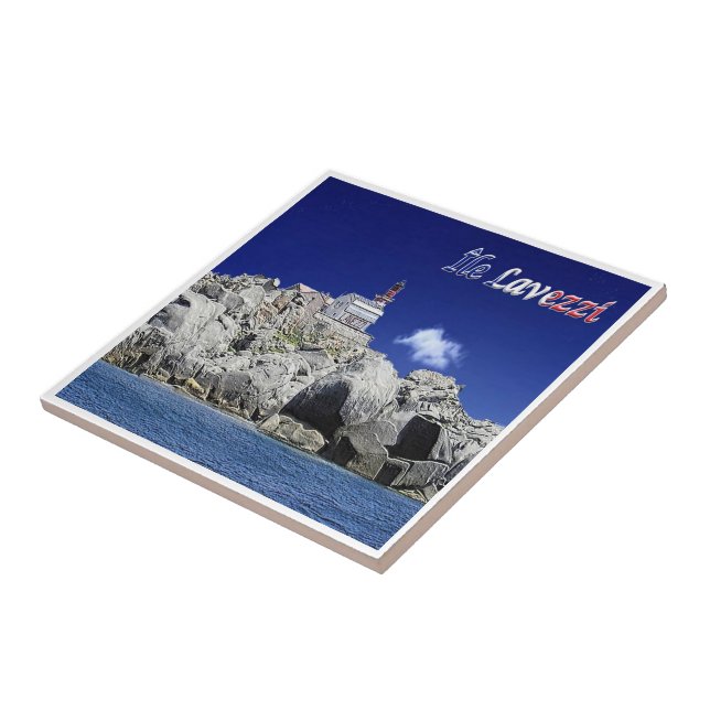 zFR115 LAVEZZI Island, Corsica, Ceramic Tile (Side)