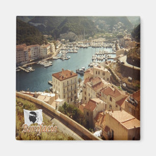 zFR123 BONIFACIO panorama, Corsica Magnet