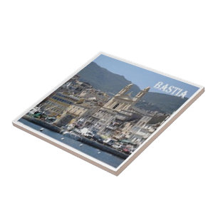 zFR125 BASTIA panorama, Corsica, Ceramic Tile