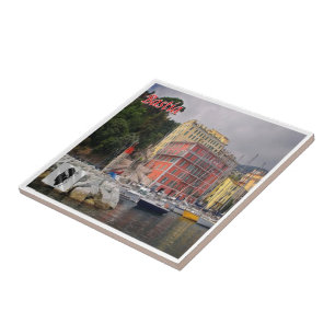 zFR126 BASTIA panorama, Corsica, Ceramic Tile
