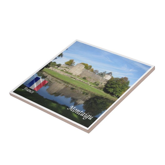 zFR131 MONTAIGU, France, Ceramic Tile (Side)