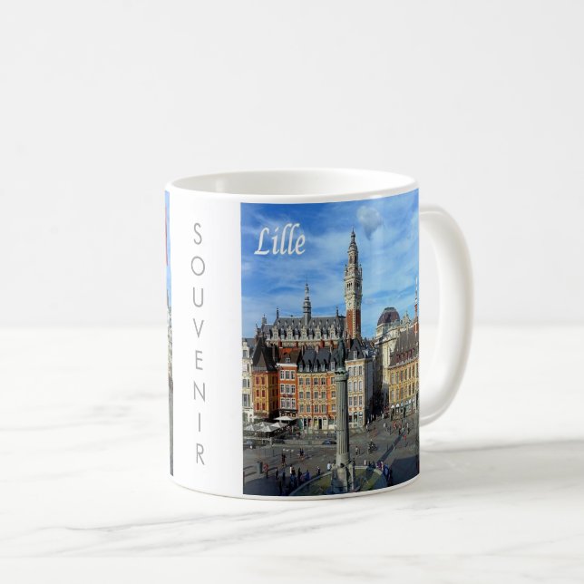 zFR136 panorama of LILLE, France, Europe, Coffee Mug (Front Right)
