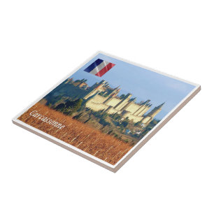 zFR143 CARCASSONNE, France, Ceramic Tile