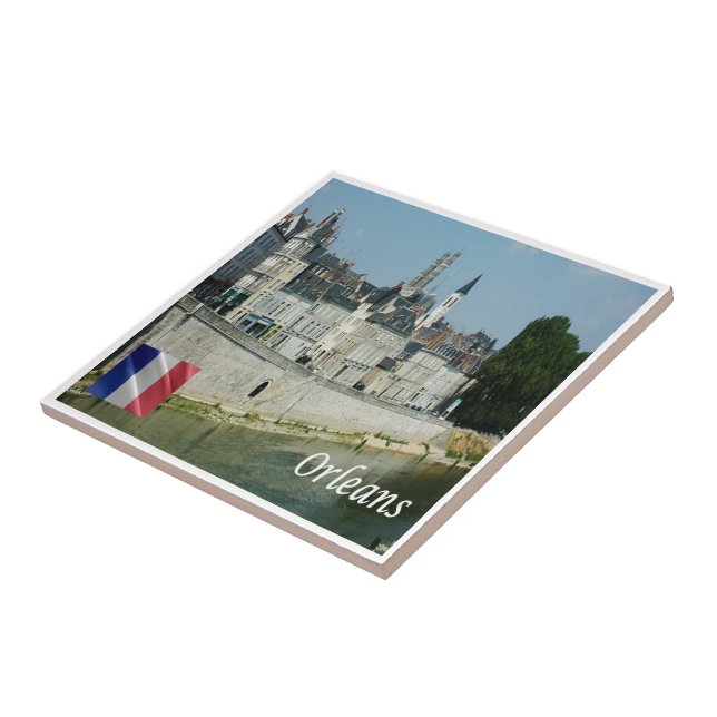 zFR145 ORLEANS, France, Ceramic Tile (Side)
