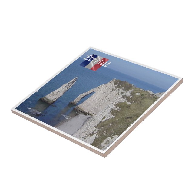 zFR147 ETRETAT, France, Ceramic Tile (Side)
