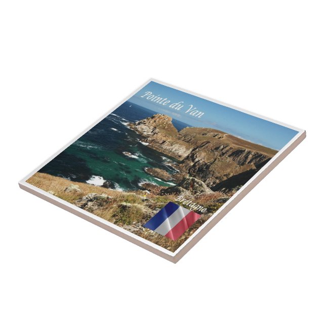 zFR148  POINTE DU VAN, Bretagne, France, Ceramic Tile (Side)