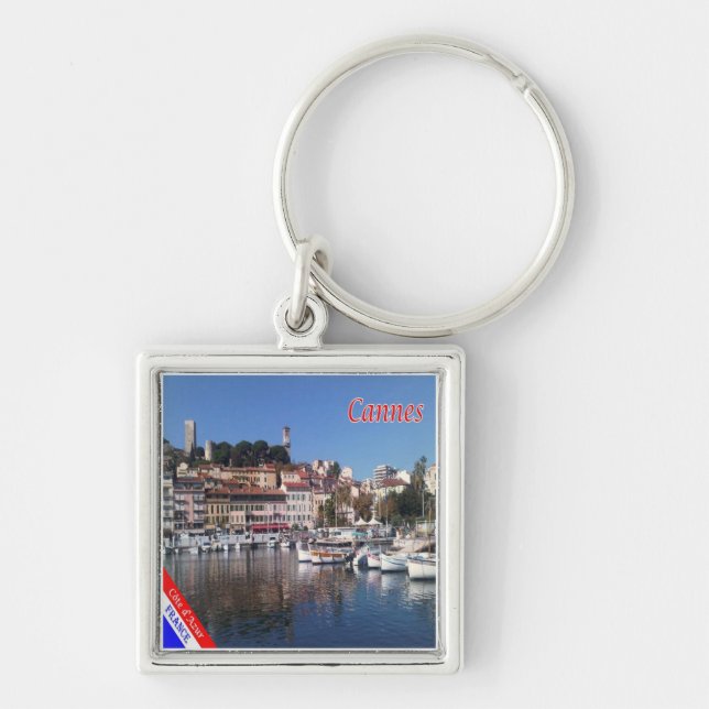 zFR151 CANNES, French Riviera, France, Key Ring (Front)