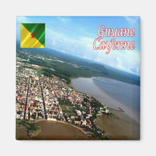 zGF004 CAYENNE, French Guyana, America, Fridge Magnet