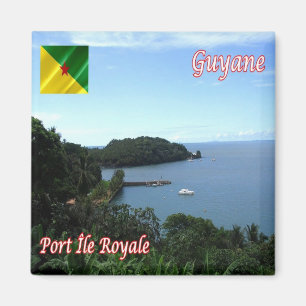 zGF006 PORT ROYAL Island, French Guyana, Fridge Magnet