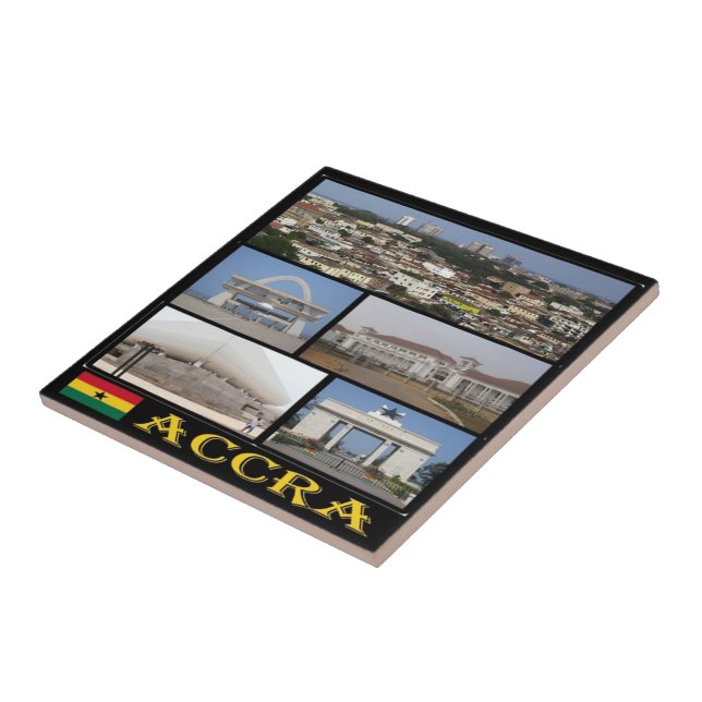 zGH004 ACCRA, Mosaic, Ghana, Africa, Ceramic Tile (Side)