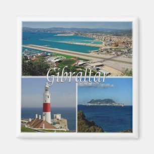 zGI003 GIBRALTAR The Lighthouse, Europe, Fridge Magnet