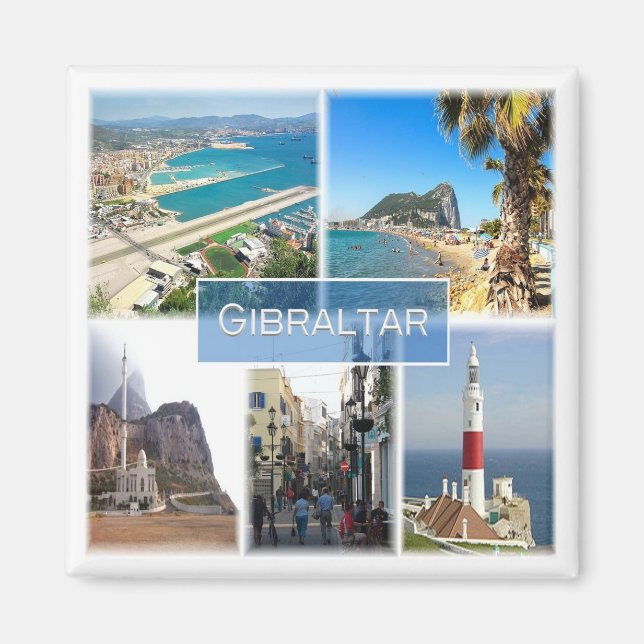 zGI004 GIBRALTAR, Europe, Fridge Magnet (Front)