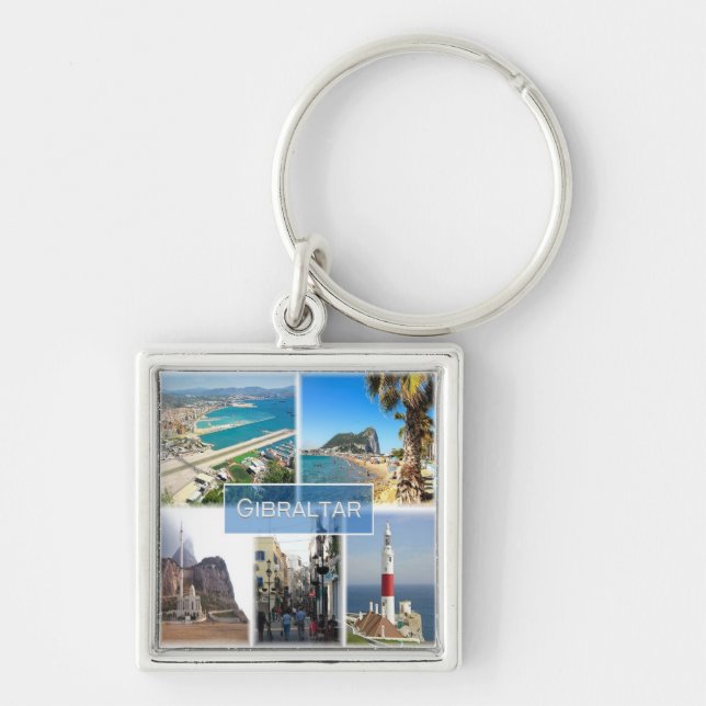 zGI004 GIBRALTAR, Europe, Key Ring (Front)
