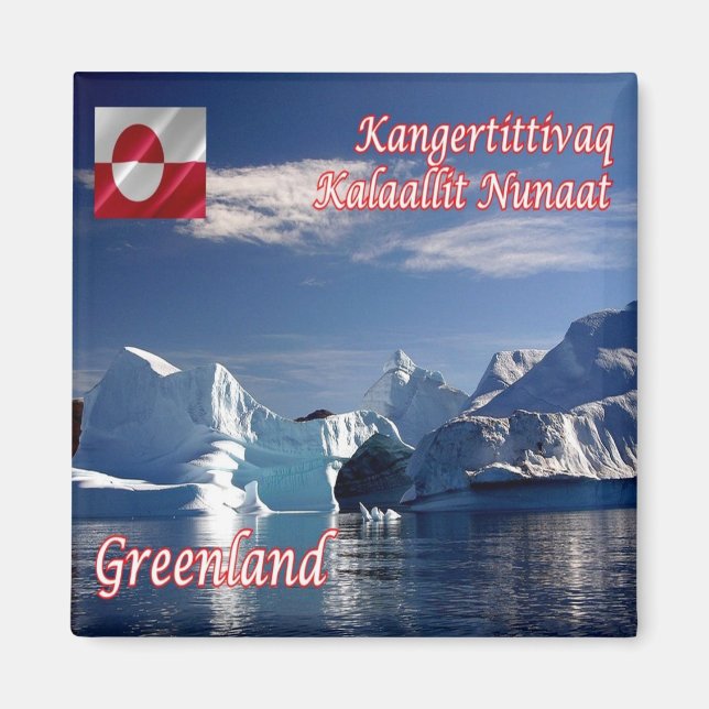 zGL006 SCORESBY SUND, Iceberg, Greenland, Fridge Magnet (Front)
