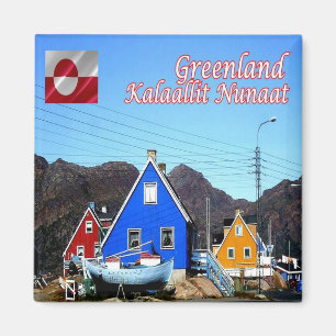 zGL008 KALAALLIT NUNAAT, Greenland, Fridge Magnet