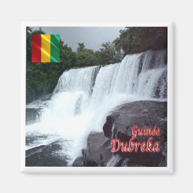 zGN005 DUBREKA FALLS, Guinea, Africa, Fridge Magnet (Front)