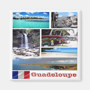 zGP003 mosaic of GUADELOUPE, Caribbean, Magnet