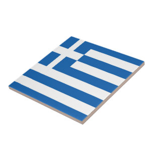 zGR001 Greece, GREEK FLAG, Ceramic Tile