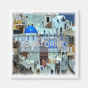 zGR018 SANTORINI, Σαντορίνη, Greece, Fridge Magnet