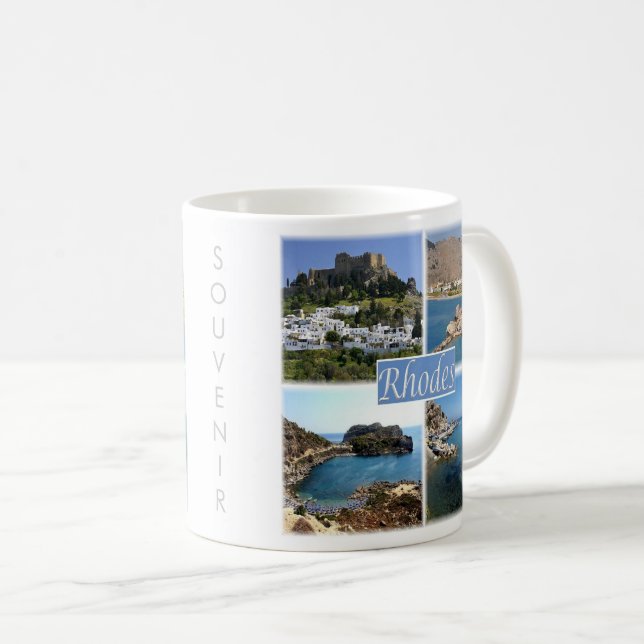 zGR025 RHODES, Greece, Europe, Coffee Mug (Front Right)