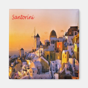 zGR035 SANTORINI, Thera, Greece, Fridge Magnet