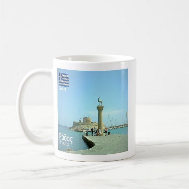 zGR038 RHODES, Greece, Coffee Mug (Left)