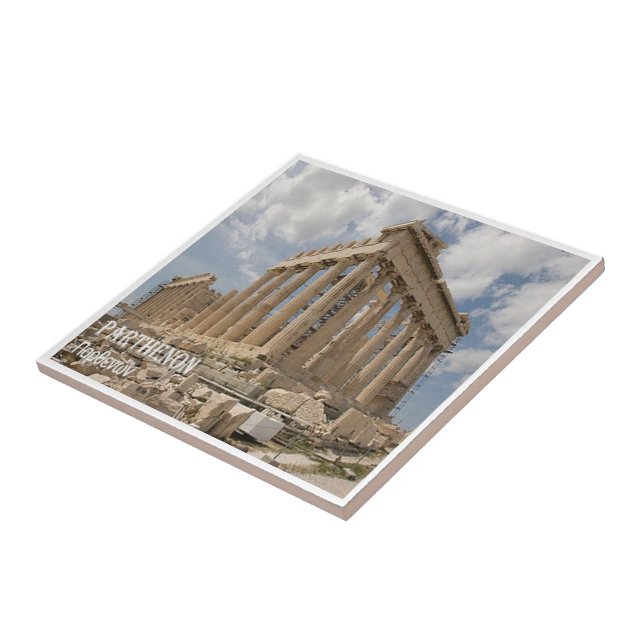 zGR042 PARTHENON, Greece, Ceramic Tile (Side)