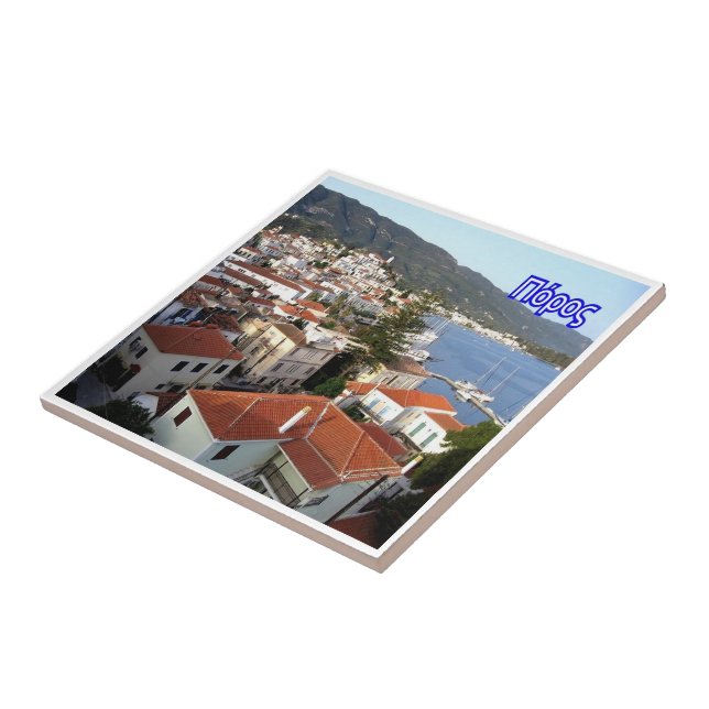 zGR043 PAROS Greece, Ceramic Tile (Side)