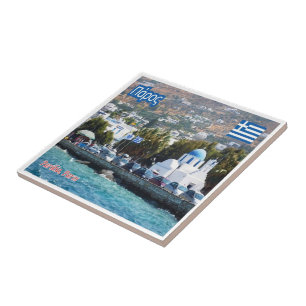 zGR044 PAROS, Greece, Ceramic Tile