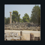 zGR046 OLIMPIA, Greece, Fridge Magnet<br><div class="desc">Here you will find the souvenir of your vacation. (zGR046 OLIMPIA,  Greece Fridge magnet). Amaze friends and relatives with the unique souvenirs from your great trip. Try us. #LeoPepeDesign - europe greece,  leopepedesign,  travel trip photo tourism,  gift souvenir gadget fridge magnet.</div>