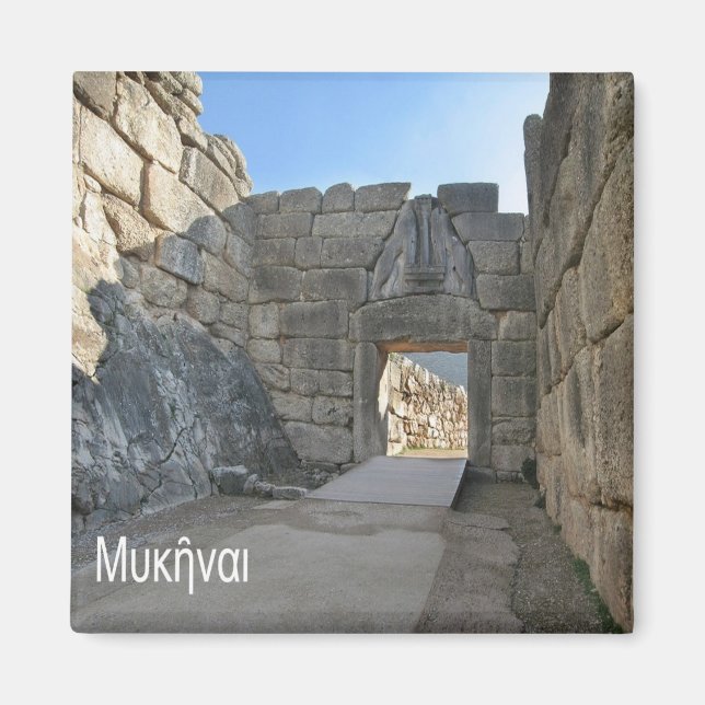 zGR051 MICENE Greece, Fridge Magnet (Front)