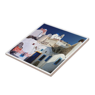 zGR071 SANTORINI Thera, Greece, Ceramic Tile