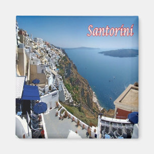 zGR074 SANTORINI Thera, Firai, Greece, Fridge Magnet