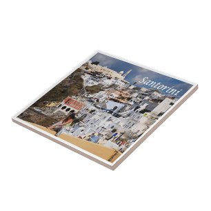 zGR075 SANTORINI Thera, Greece, Ceramic Tile