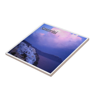 zGR079 SANTORINI, Oia Sunset, Greece, Ceramic Tile