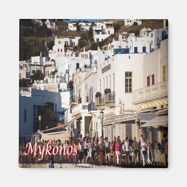 zGR105 MYKONOS Panorama, Greece, Fridge Magnet (Front)