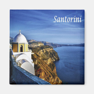 zGR90 SANTORINI, Fira, Greece, Fridge Magnet