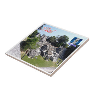 zGT011 TIKAL,Guatemala, America, Ceramic Tile