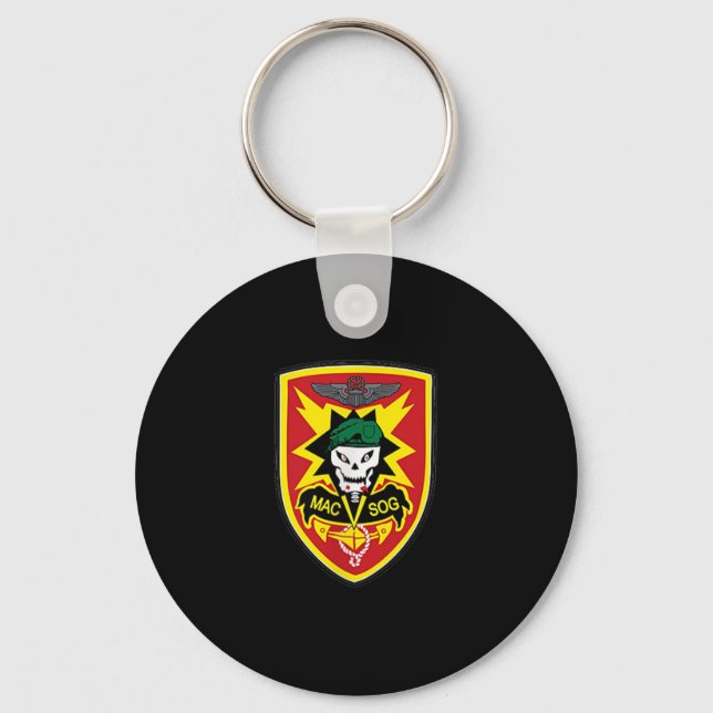 Zgxblwjhbsy Creations Co Macv-sog Vietnam War Mili Key Ring (Front)