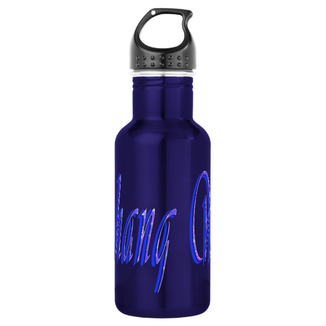 Zhang Wei, Name, Logo, 532 Ml Water Bottle (Front)