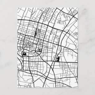 Zhangjiagang China City Map Postcard