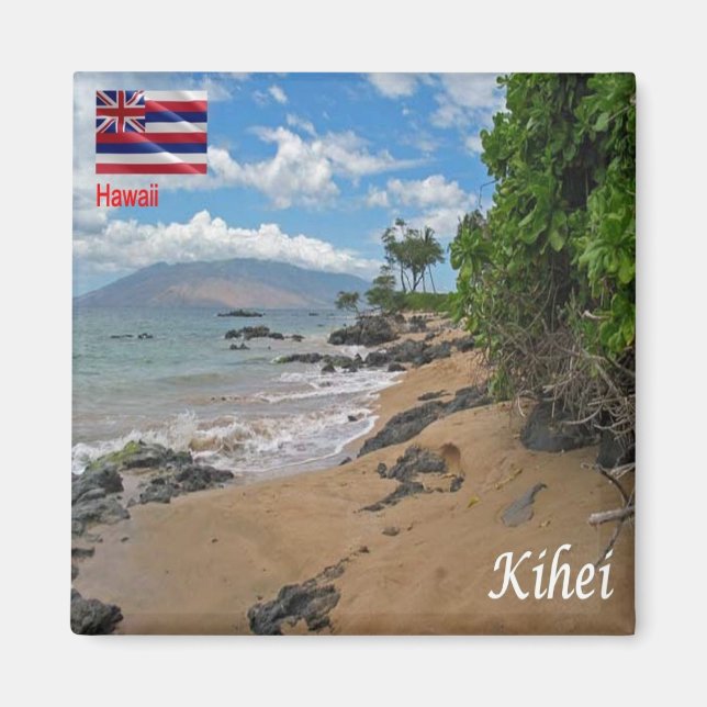 ZHI005 KIHEI, HAWAII, Panorama, Oceania, Fridge Magnet (Front)