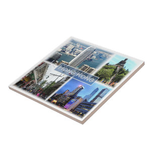 zHK011  HONG KONG, Souvenir,  Ceramic Tile